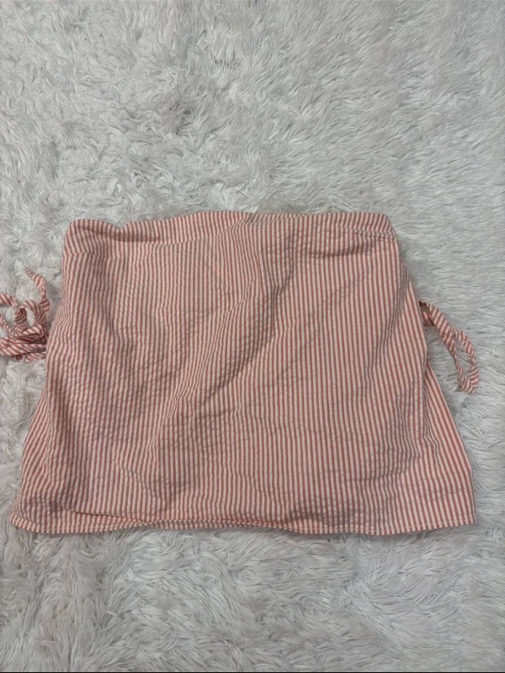 Everlane pink and white striped tube top size small